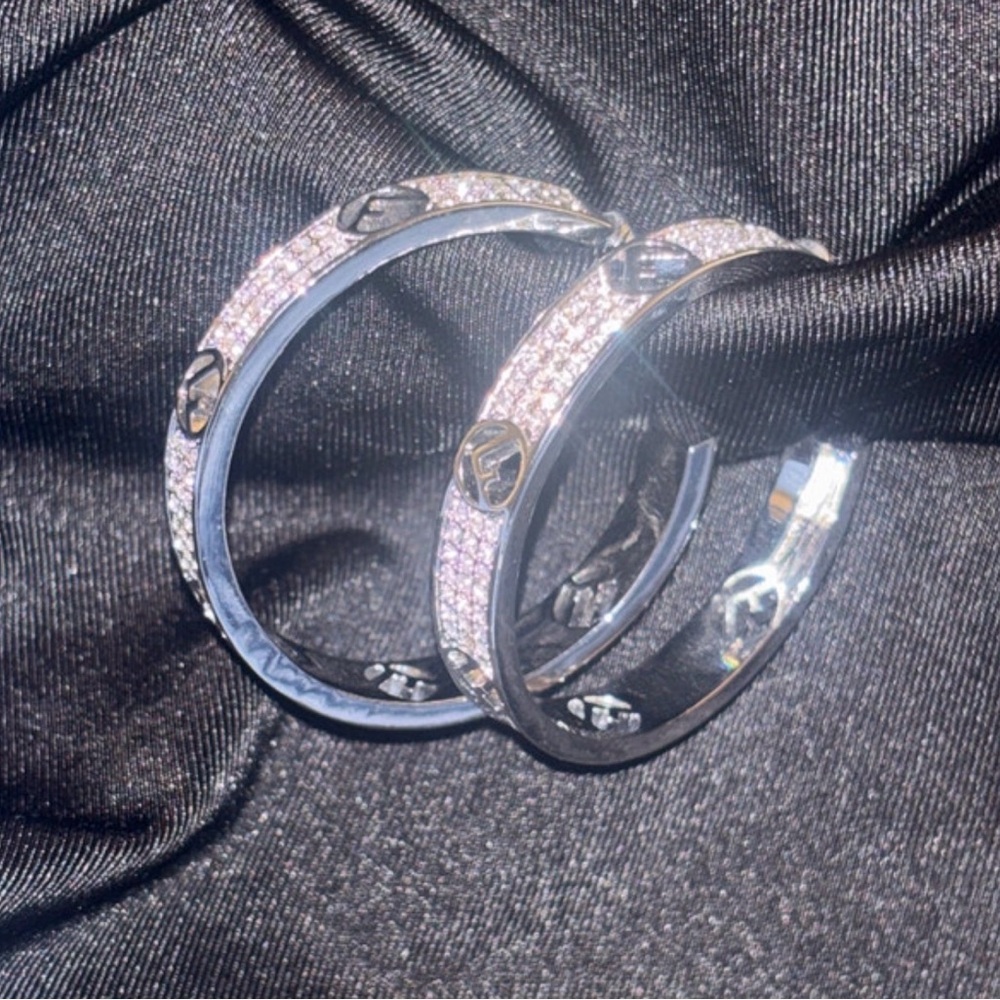 Elegant Silver and Gold Women's earrings